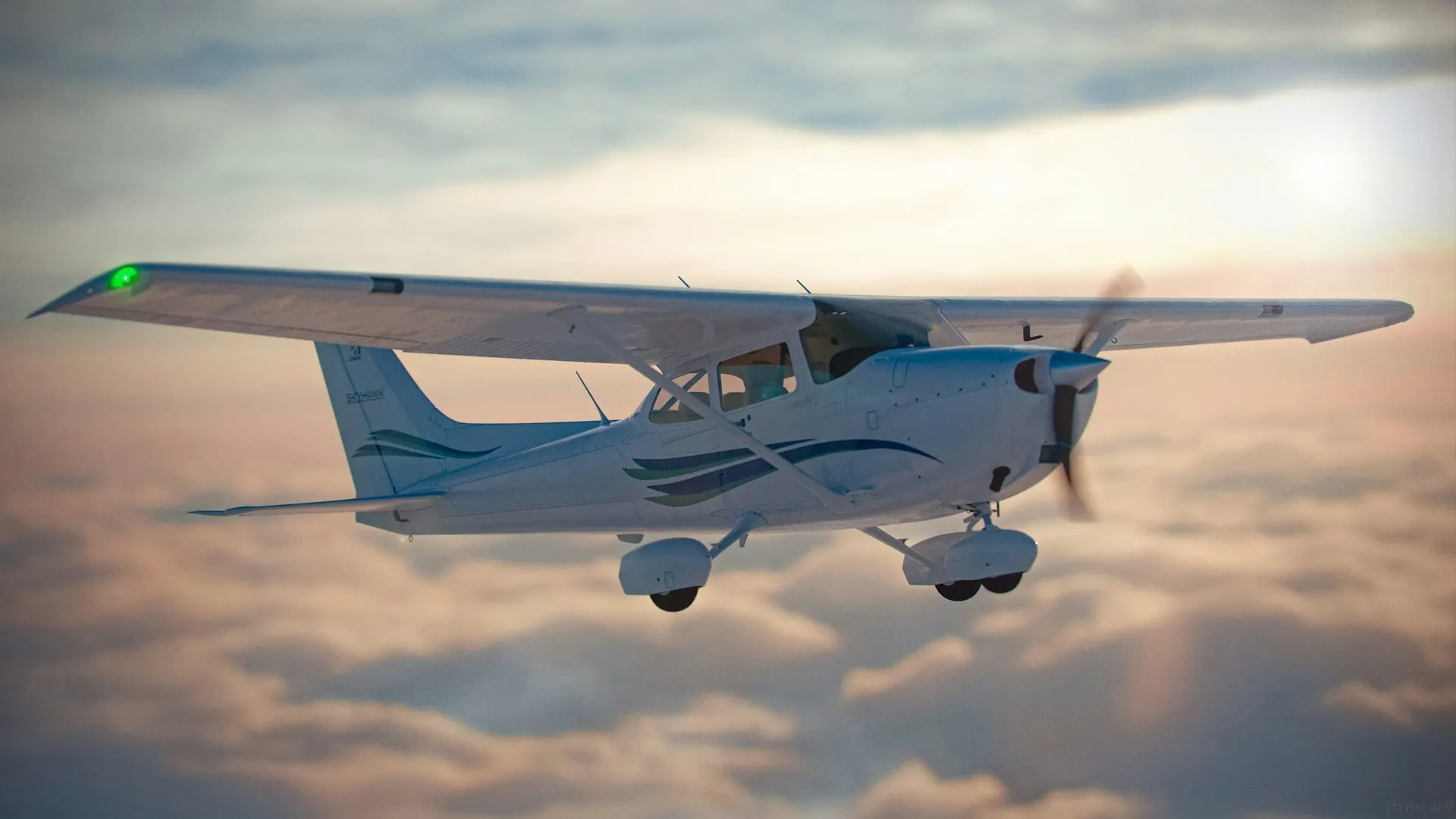 Flight school students and aircraft