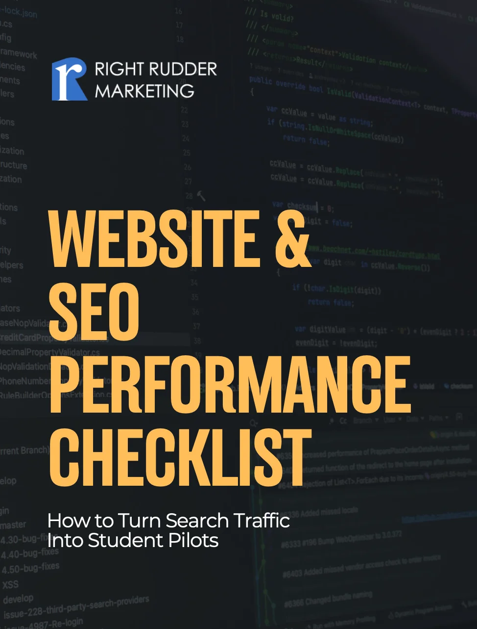 Cover of the Website and SEO Performance Checklist
