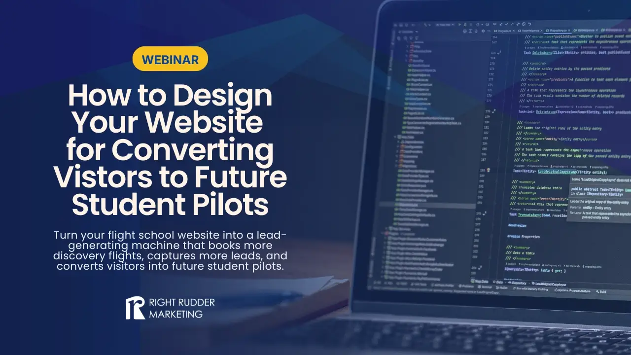 How to Design Your Website for Converting Vistors to Future Student Pilots