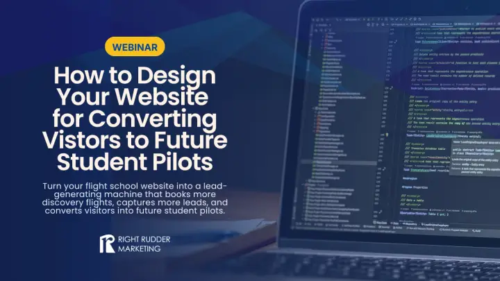 How to Design Your Website for Converting Vistors to Future Student Pilots
