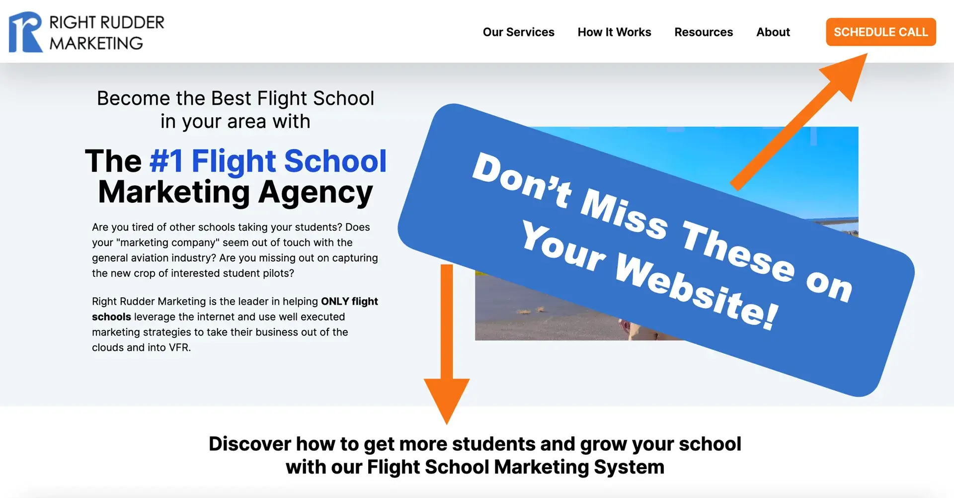 RRM's Flight School Website Template: 10 Essential Elements Every Flight School Website Should Have