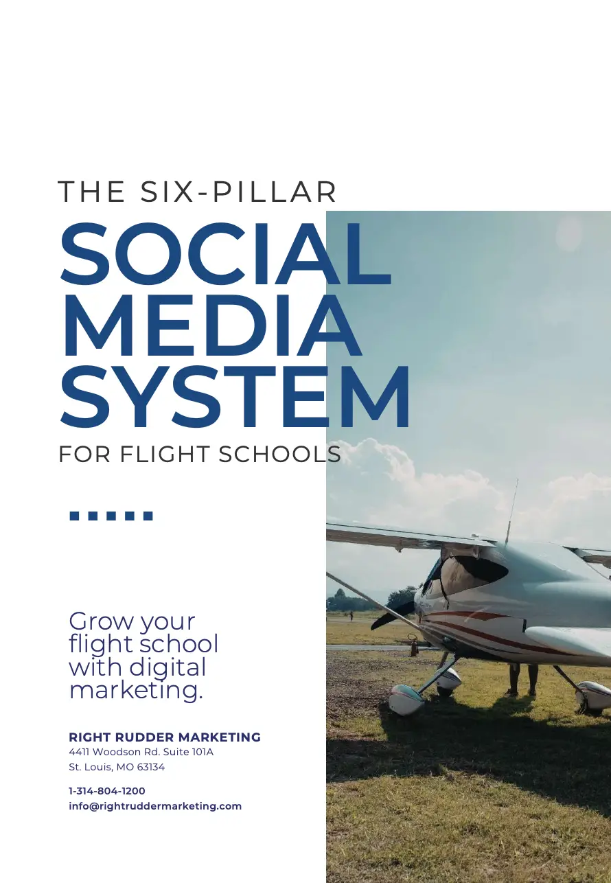 Cover of the Six-Pillar Social Media System for Flight Schools