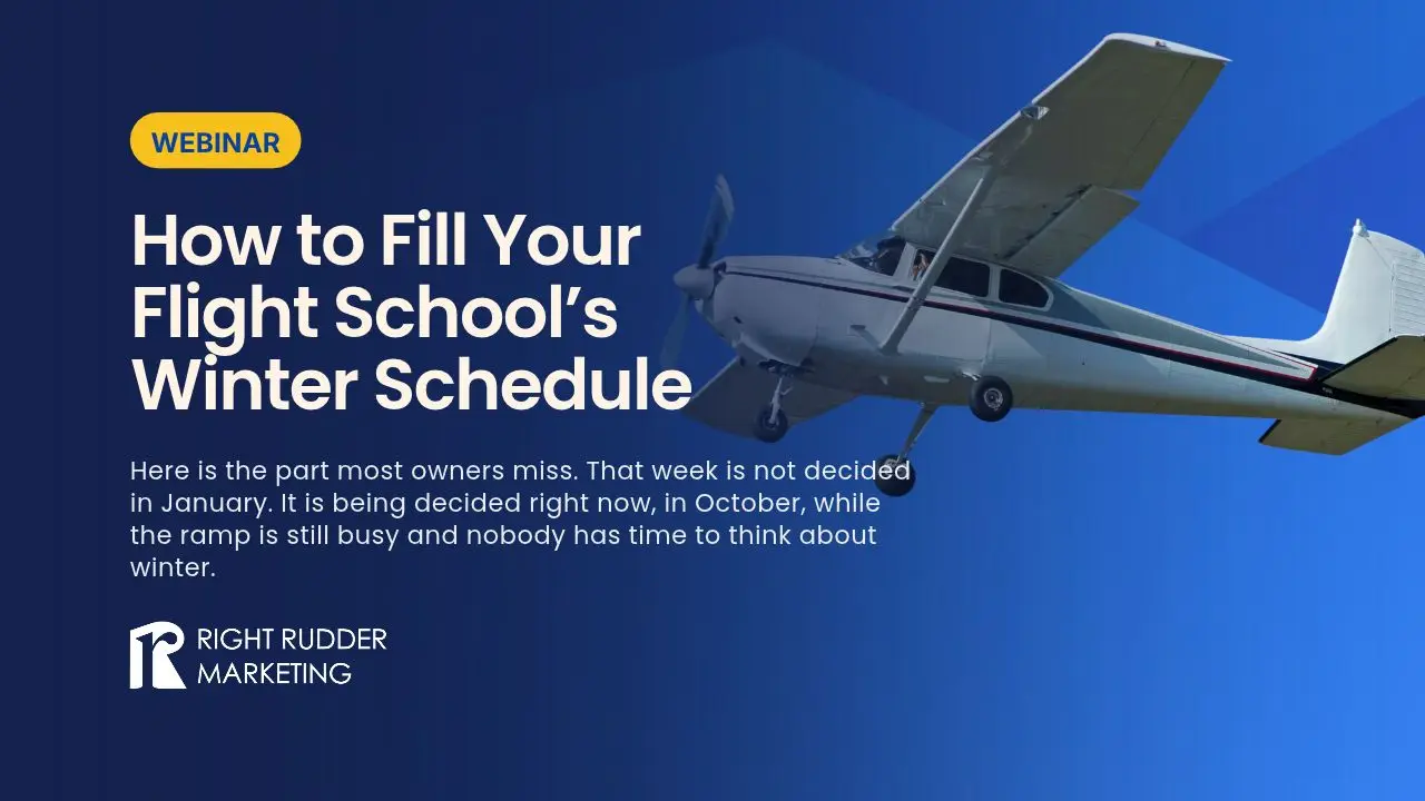 How to Fill Your Flight School’s Winter Schedule Before It Starts