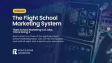 Promotional artwork for The Flight School Marketing System