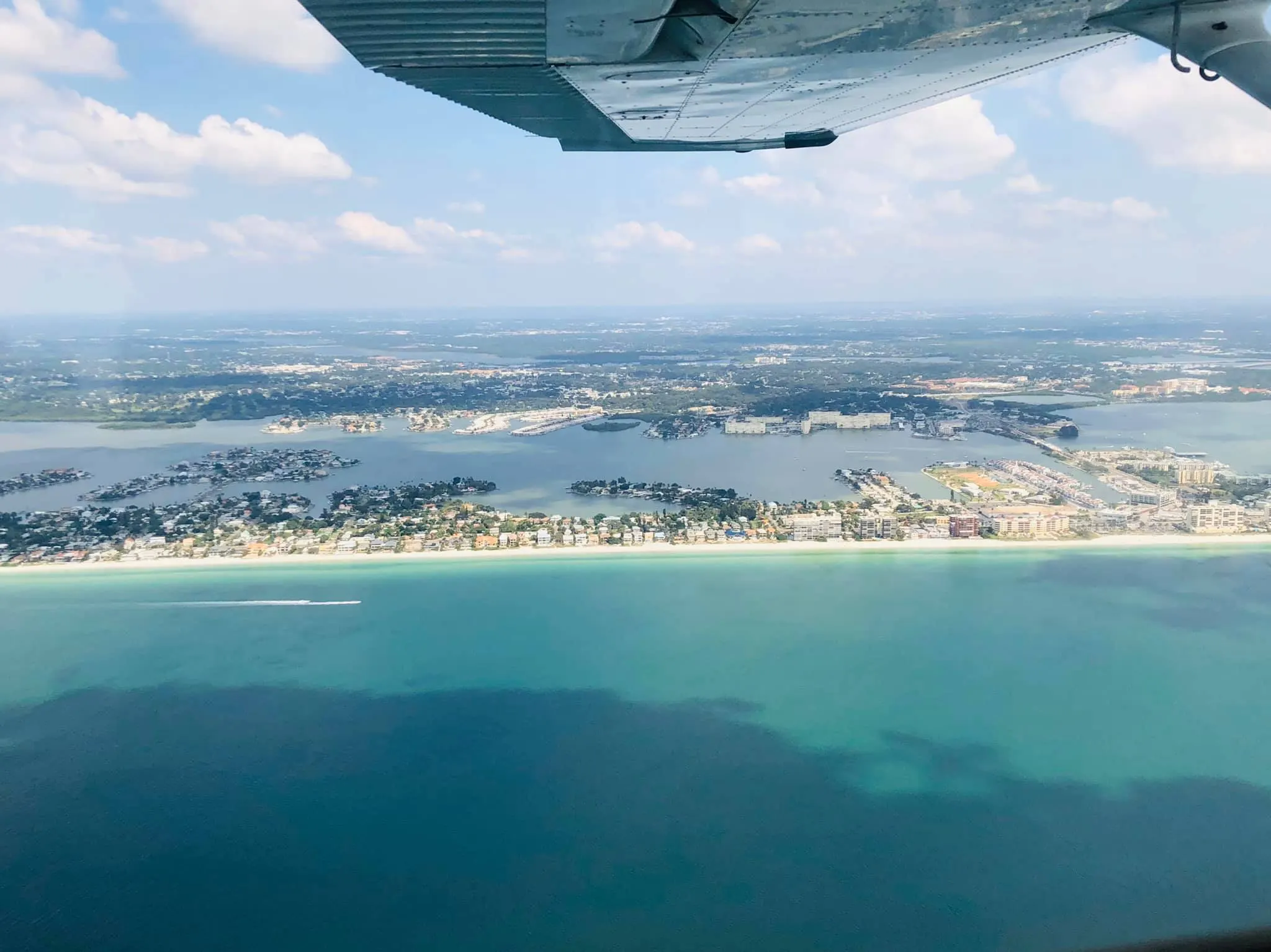 Universal Flight Training flying over Pinellas County
