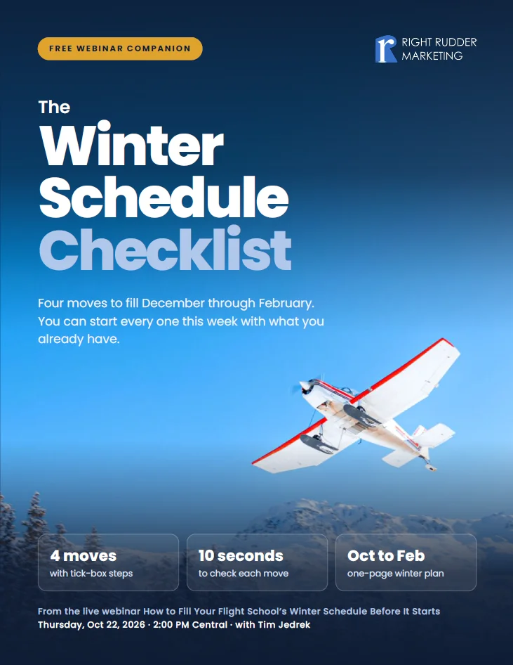 Cover of the Winter Schedule Checklist