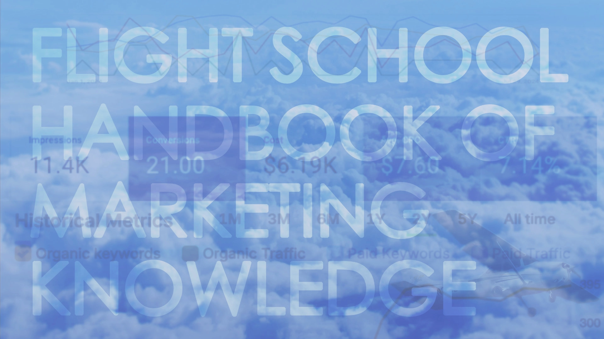 Image collage of the cover of the Flight School Handbook of Marketing Knowledge