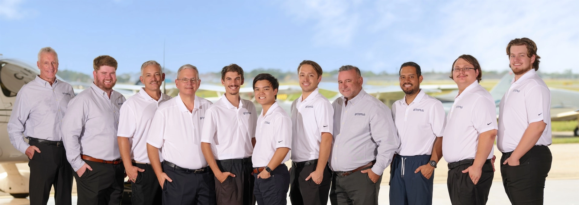 The Universal Flight Training team, a Right Rudder Marketing client school