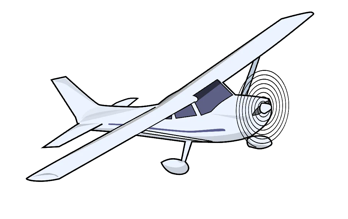 drawing of a cessna 172