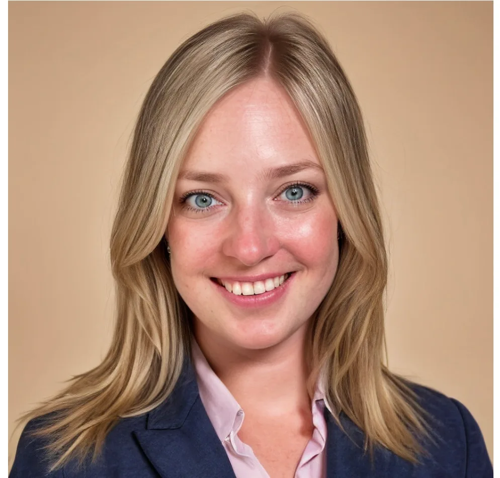 Portrait of Claudia Lunsford, Director of Client Services at Right Rudder Marketing
