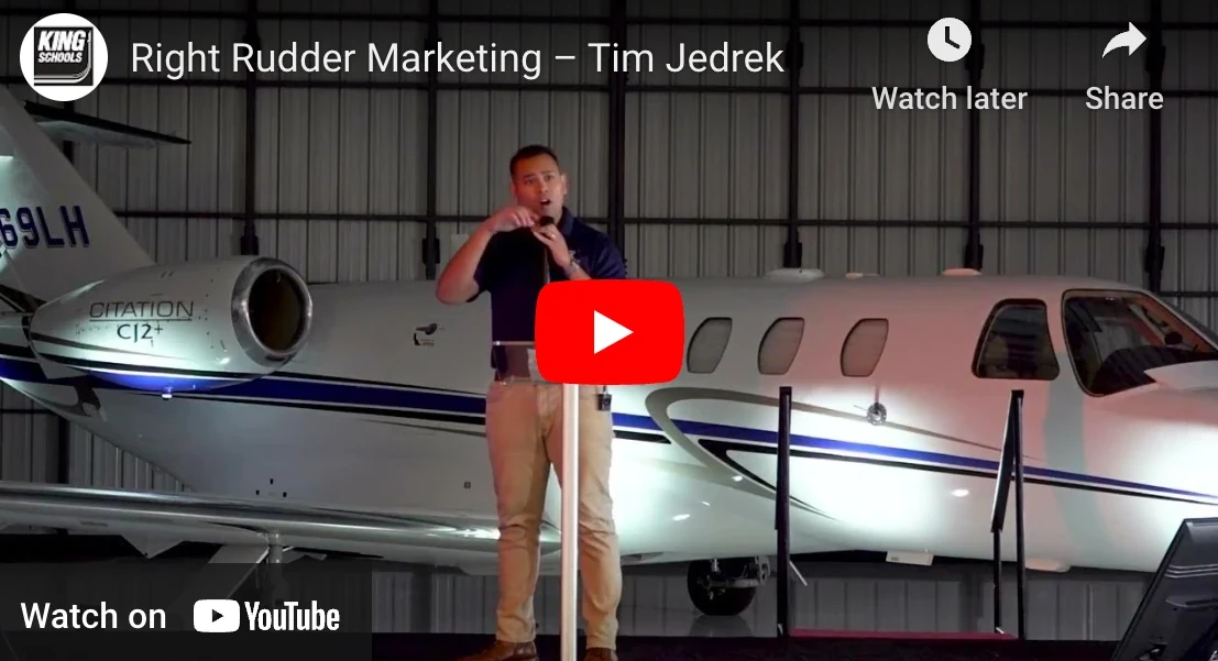 Tim Jedrek At King Schools Talks Sales and Marketing