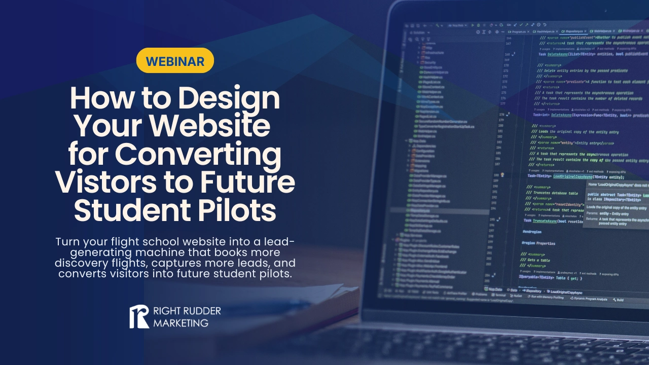 How to Design Your Website for Converting Vistors to Future Student Pilots